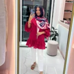 خرید مانتو مدل عروسکی رنگ سرخابی از مزون بنیکو