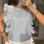 شومیز آبی بنیکو