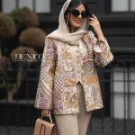 خرید مانتو جنس ژاکارد ترک و لایی کشی شده از مزون بنیکو