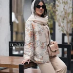 خرید مانتو جنس ژاکارد کوک دوزی از مزون بنیکو