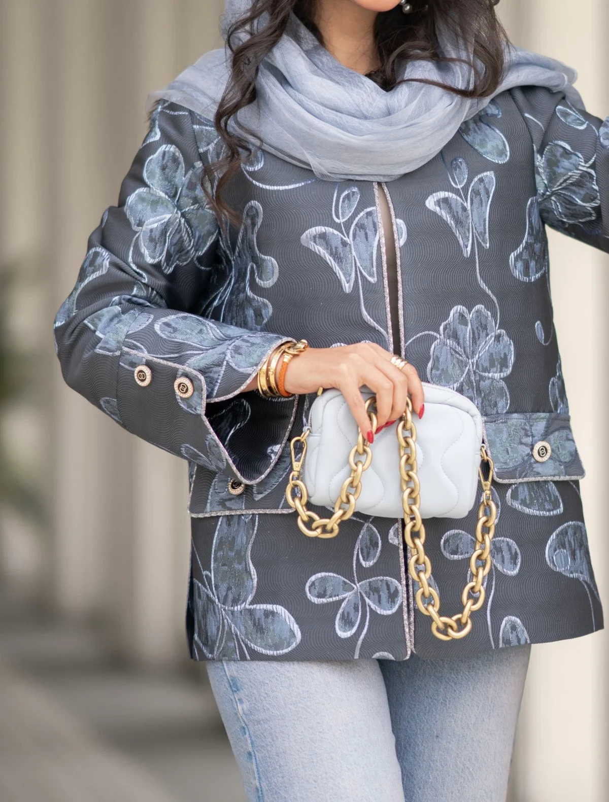 مانتو parvane آبی