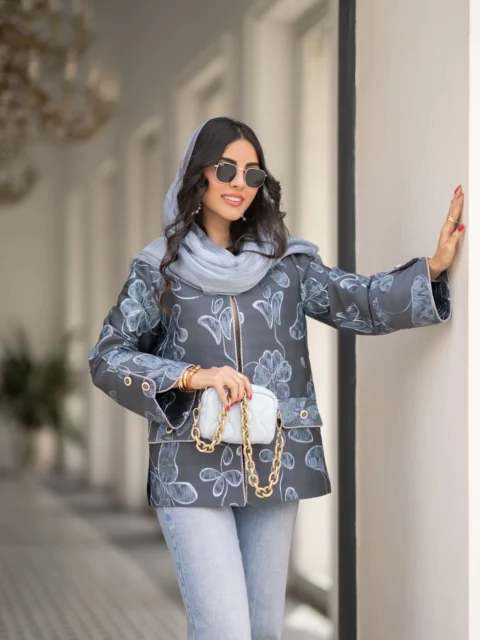 مانتو parvane آبی