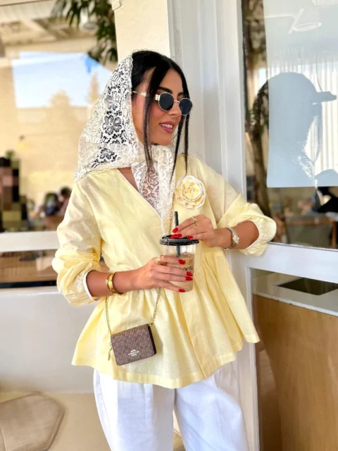 مانتو lavender لیمویی
