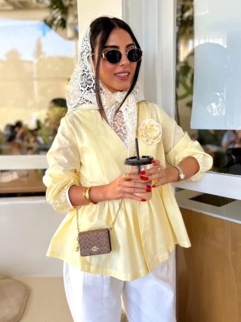 مانتو lavender لیمویی