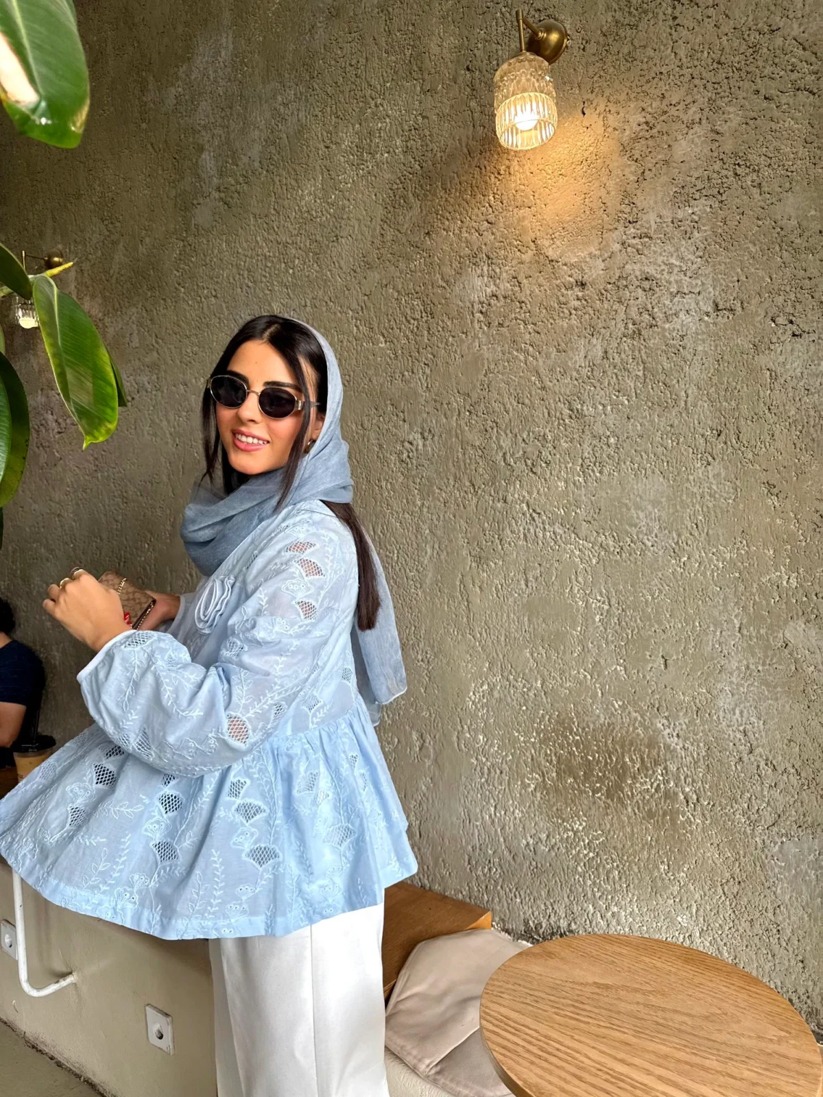 مانتو lavender آبی