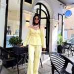 کت و شلوار jador لیمویی
