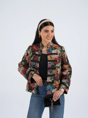 خرید کت تک زنانه رنگی از مزون بنیکو