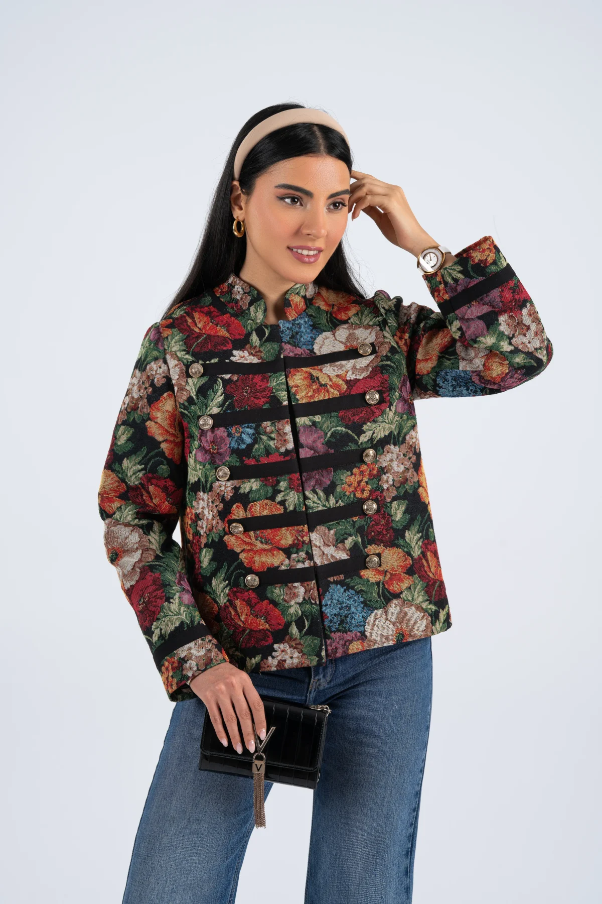 خرید کت تک زنانه رنگی از مزون بنیکو